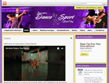 Tablet Screenshot of innovativedancesport.com